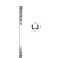 Medium Heavy Duty Slotted Wall Standard | Satin Zinc | 48"–96"