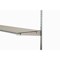 Metal Shelf Support for Glass Shelves, 48", Zinc