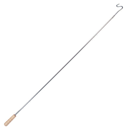 Hanger Retriever W/ Wooden Handle, 54"L, Chrome