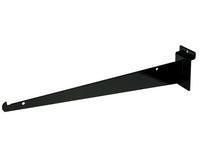 Shelf Bracket w/ lip, for Slatwall, 14", Black