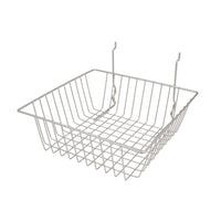 All Purpose Shallow Retail Display Basket, 12" x 12" x 4", sold in sets of 6, price ea