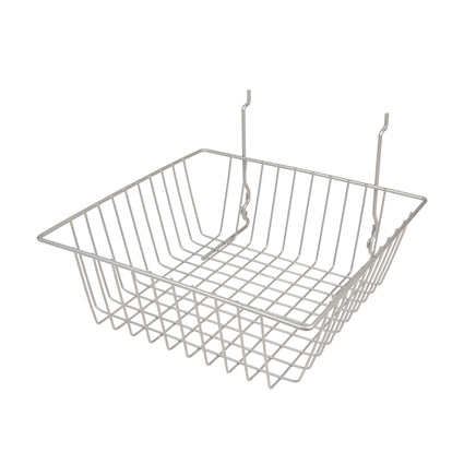 All Purpose Shallow Retail Display Basket, 12" x 12" x 4", sold in sets of 6, price ea