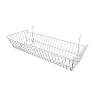 All Purpose Trough Style Retail Display Basket, 24" x 10" x 5", tapered on all 4 sides, sold in sets of 6, price ea