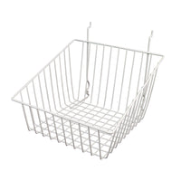 All Purpose Sloped Retail Display Basket, 12" x 12" x 8" - 4", sold in sets of 6, price ea