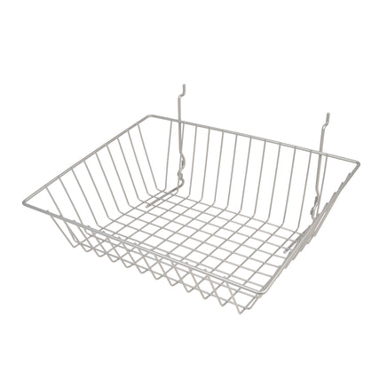 All Purpose Sloped Retail Display Basket, 15" x 12" x 5" - 3", sold in sets of 6, price ea