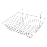 All Purpose Sloped Retail Display Basket, 15" x 12" x 5" - 3", sold in sets of 6, price ea