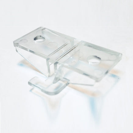 Shelf Rest, Center, fits all Shelf Brackets, Clear Plastic (no cushions)