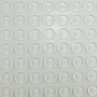 1/2" Clear Rubber Bumpers for Faceouts (Strip of 10)