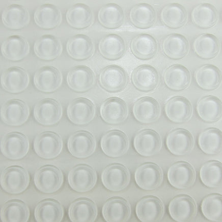 1/2" Clear Rubber Bumpers for Faceouts (Strip of 10)