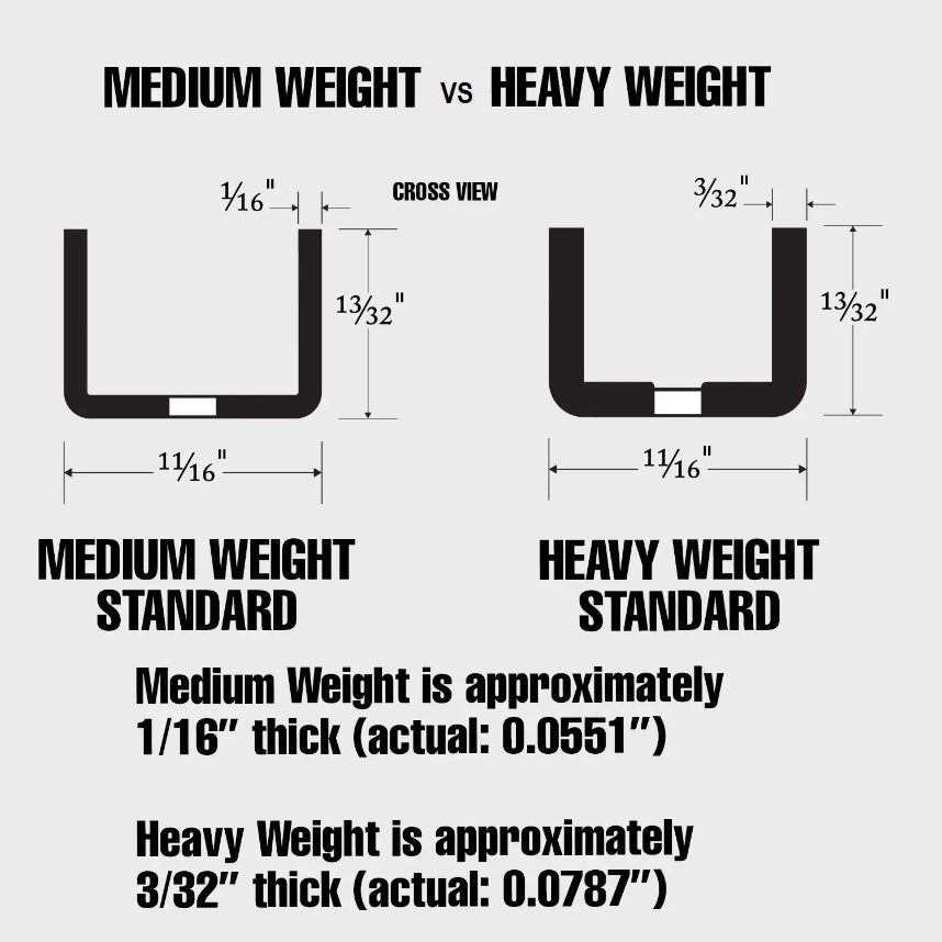 Slotted Wall Standards, Medium Gauge, A-line - 60"| Capitolhardwarellc.com