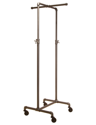 Pipeline Adjustable 2-Way Cross Bar Rack, Anthracite Gray