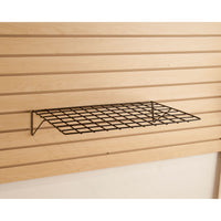 Straight Wire Shelf for Slatwall, 23-3/8" x 14", Black (shipped in full boxes of 6)