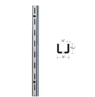 Super Heavy-Duty Slotted Wall Standard | Chrome | 48