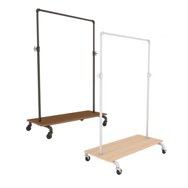 Pipeline Adjustable Ballet Bar Rack with Base Shelf