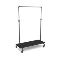 Pipeline Adjustable Ballet Bar Rack with Base Shelf