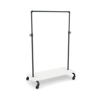 Pipeline Adjustable Ballet Bar Rack with Base Shelf