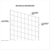 Grid Panel, 2' x 6', White - Sold in full boxes only, 3 per box.