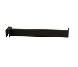 Faceout, Hangrail Mount, 12" Rect Tube W/ End Stop, Black