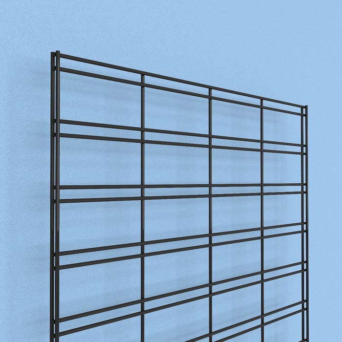Slatgrid Panel, 2' x 4', Black - Sold in full boxes only, 3 per box.