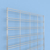 Slatgrid Panel, 2' x 4', Chrome - Sold in full boxes only, 3 per box.
