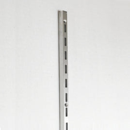 Aluminum Slotted Wall Standard, B-Line, 72"L, Satin Aluminum, Narrow Profile (27/64" Width)