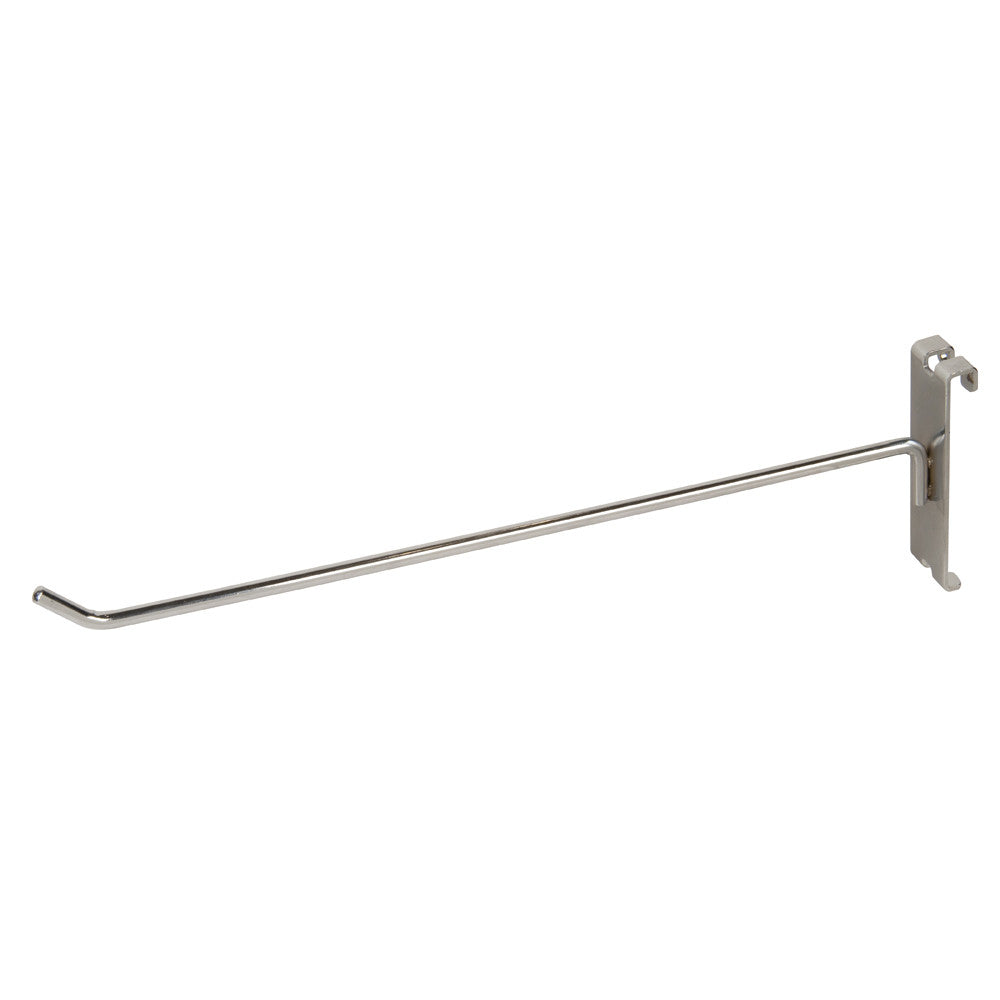 DISPLAY HOOK, FOR GRID, 12"L, 1/4" DIA WIRE, CHROME