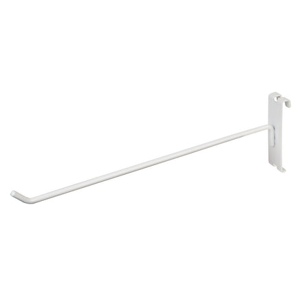 DISPLAY HOOK, FOR GRID, 12"L, 1/4" DIA WIRE, WHITE