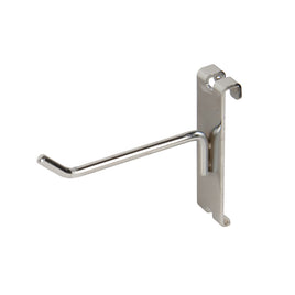 DISPLAY HOOK, FOR GRID, 4"L, 1/4" DIA WIRE, CHROME