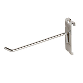 DISPLAY HOOK, FOR GRID, 6"L, 1/4" DIA WIRE, CHROME