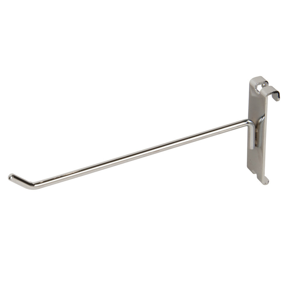 DISPLAY HOOK, FOR GRID, 8"L, 1/4" DIA WIRE, CHROME