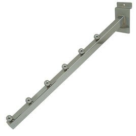 Waterfall, For Slatwall, 16" Sq Tube, W/ 7 Balls, Chrome