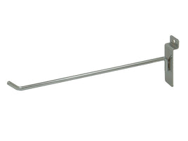 Display Hook, 10" length, 1/4" dia wire, Chrome, for slatwall