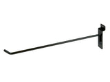 Display Hook, For Slatwall, 12"L, 1/4" Dia Wire, Black