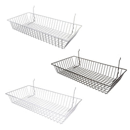 All Purpose Shallow Retail Display Basket, 24" x 12" x 4", sold in sets of 6, price ea