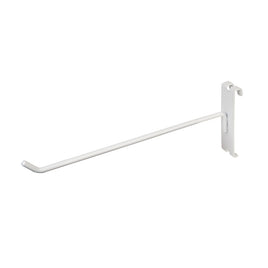 DISPLAY HOOK, FOR GRID, 10"L, 1/4" DIA WIRE, WHITE