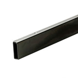 Hangrail, Rectangular Tubing, 24"L, Black, W/ Rub Strip