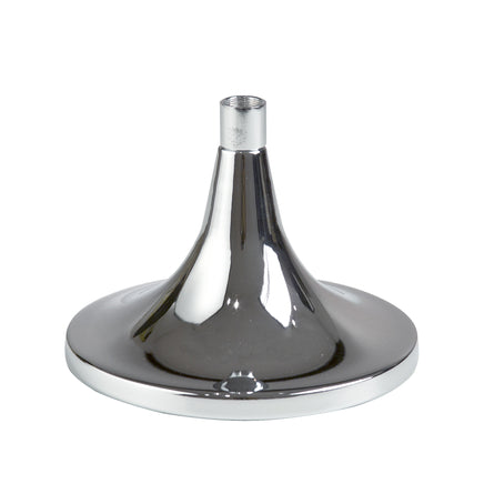 Trumpet Style Base for Countertop Display, 6" Dia, Chrome