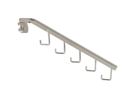 Waterfall for A-Line, 16" Square Tube, W/ 5 Hooks, Chrome