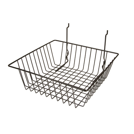 All Purpose Shallow Retail Display Basket, 12" x 12" x 4", sold in sets of 6, price ea