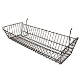 All Purpose Trough Style Retail Display Basket, 24" x 10" x 5", tapered on all 4 sides, sold in sets of 6, price ea