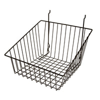 All Purpose Sloped Retail Display Basket, 12" x 12" x 8" - 4", sold in sets of 6, price ea