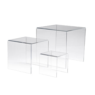 Acrylic Risers, Set Of 3, - 3