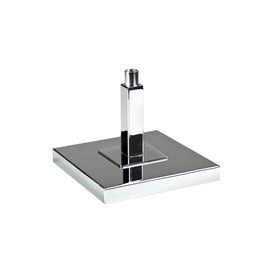 Square Base for Countertop Display, 6" Dia, Chrome