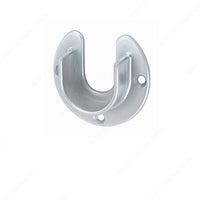 Hangrail ''U'' Flange for 1-5/16'' Diameter Tube - Screw Mount, Matte Chrome