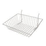 All Purpose Sloped Retail Display Basket, 15" x 12" x 5" - 3", sold in sets of 6, price ea