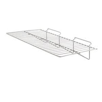 Straight Wire Shelf for Slatwall, 24" x 12", White (shipped in full boxes of 6)