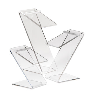 Beveled Edge Z-Shaped Shoe Risers, Set of 3