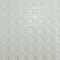 1/2" Clear Rubber Bumpers for Faceouts (Strip of 10)