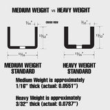 Slotted Standard, Med Duty + (13ga), 1/2" Slots on 1" ctr, (A-line), 60", Zinc