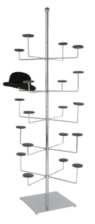 Milinery Display Rack, 5 Tier, Floor Standing, Non-rotating, 14